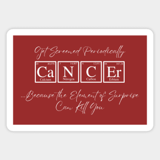 Periodic Table Cancer (cw) Magnet